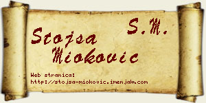 Stojša Mioković vizit kartica